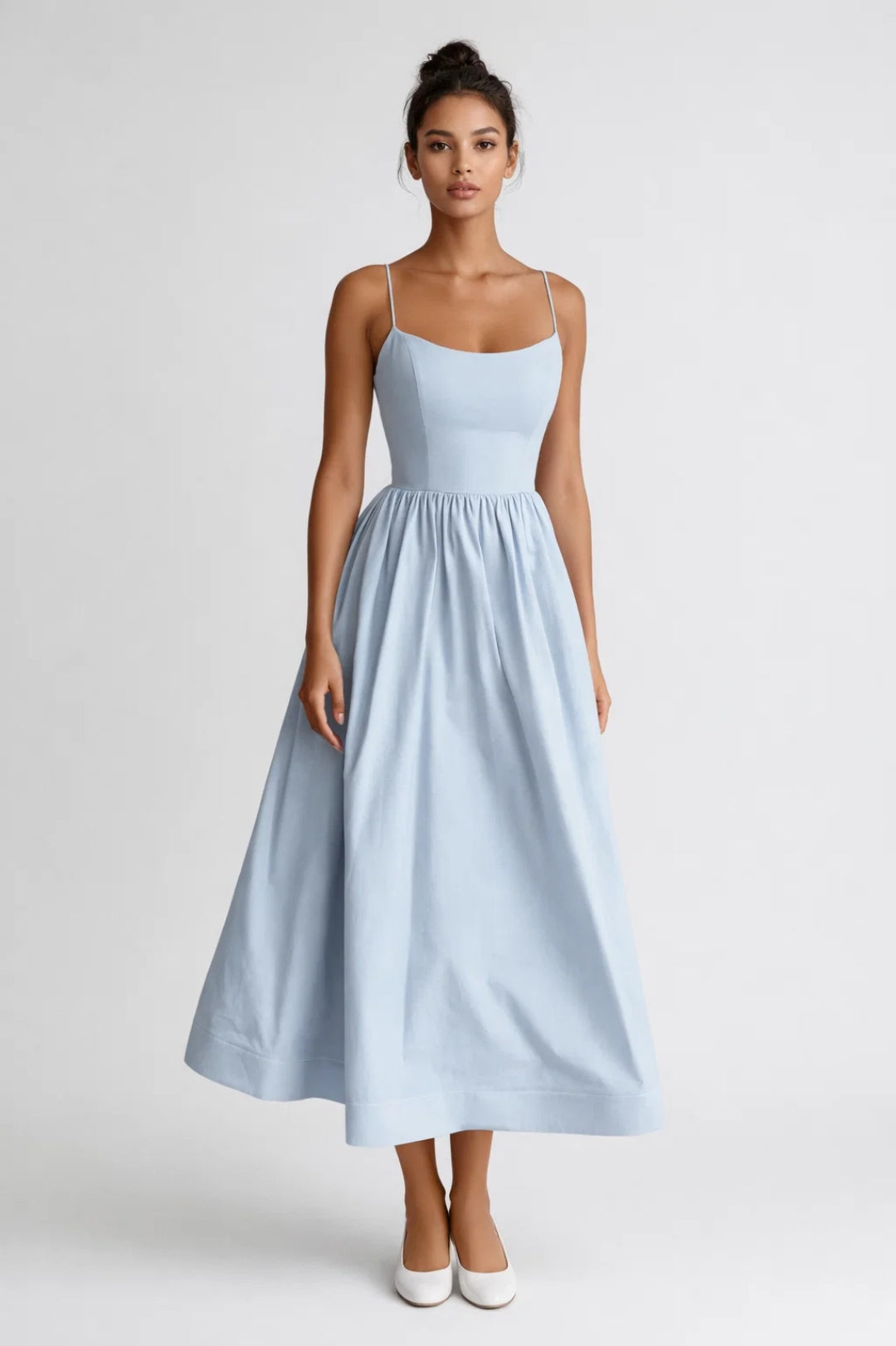 Midi jurk dames | Trendy & Comfortabel | Met plooien | Zomer