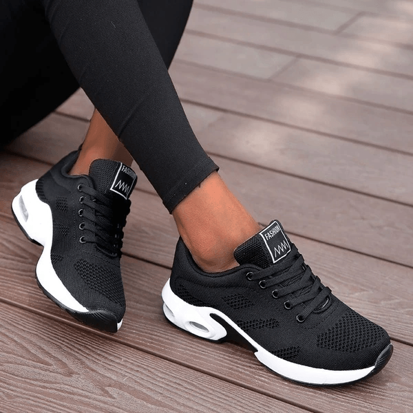Mila - Moderne Orthopedische Sneakers Dames met Luchtkussen en Veters