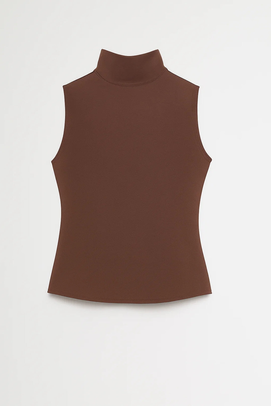 Mouwloze Dames Top | Aansluitende Snit met Colkraag | Minimalistische Basisstijl