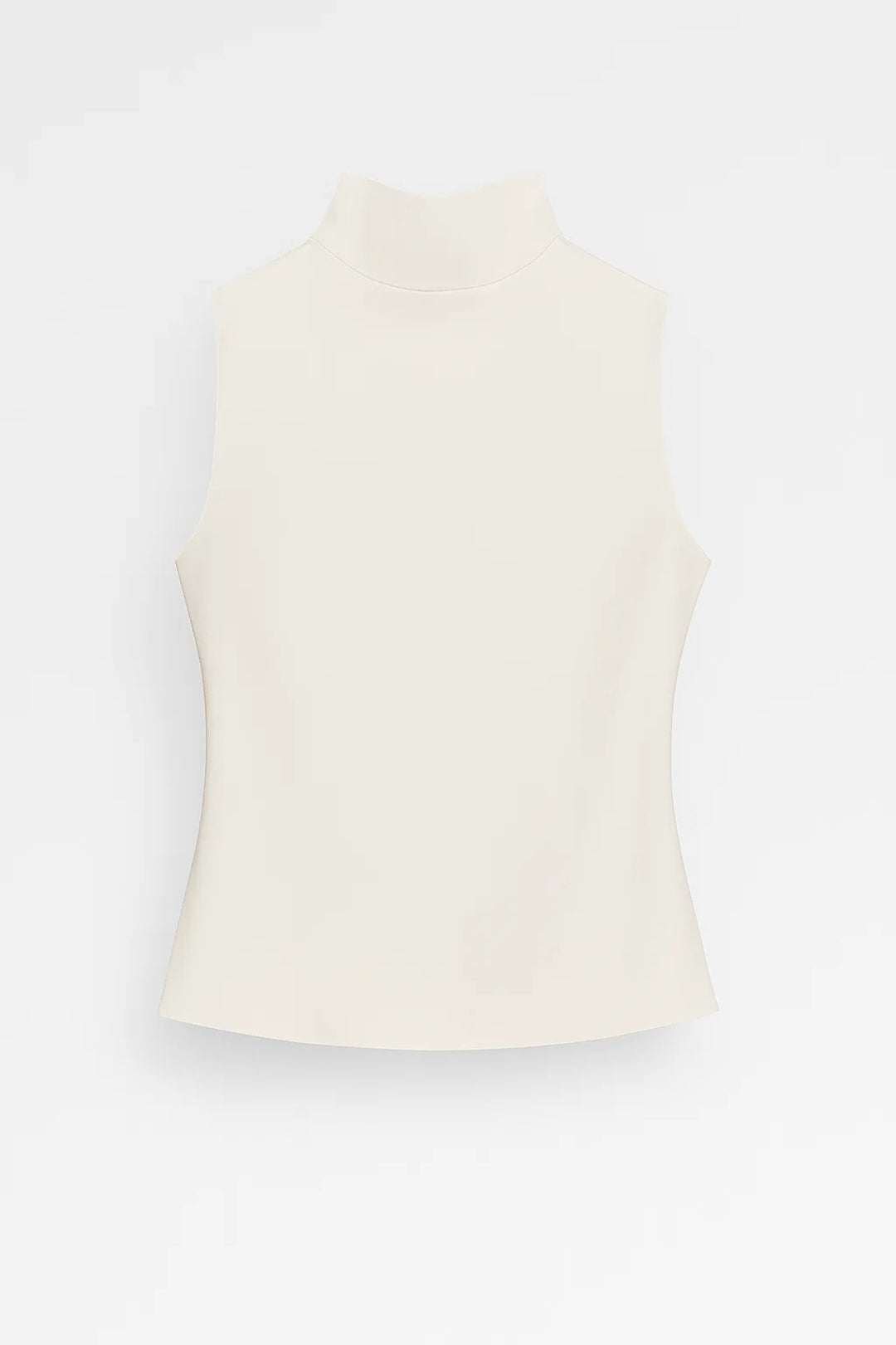 Mouwloze Dames Top | Aansluitende Snit met Colkraag | Minimalistische Basisstijl