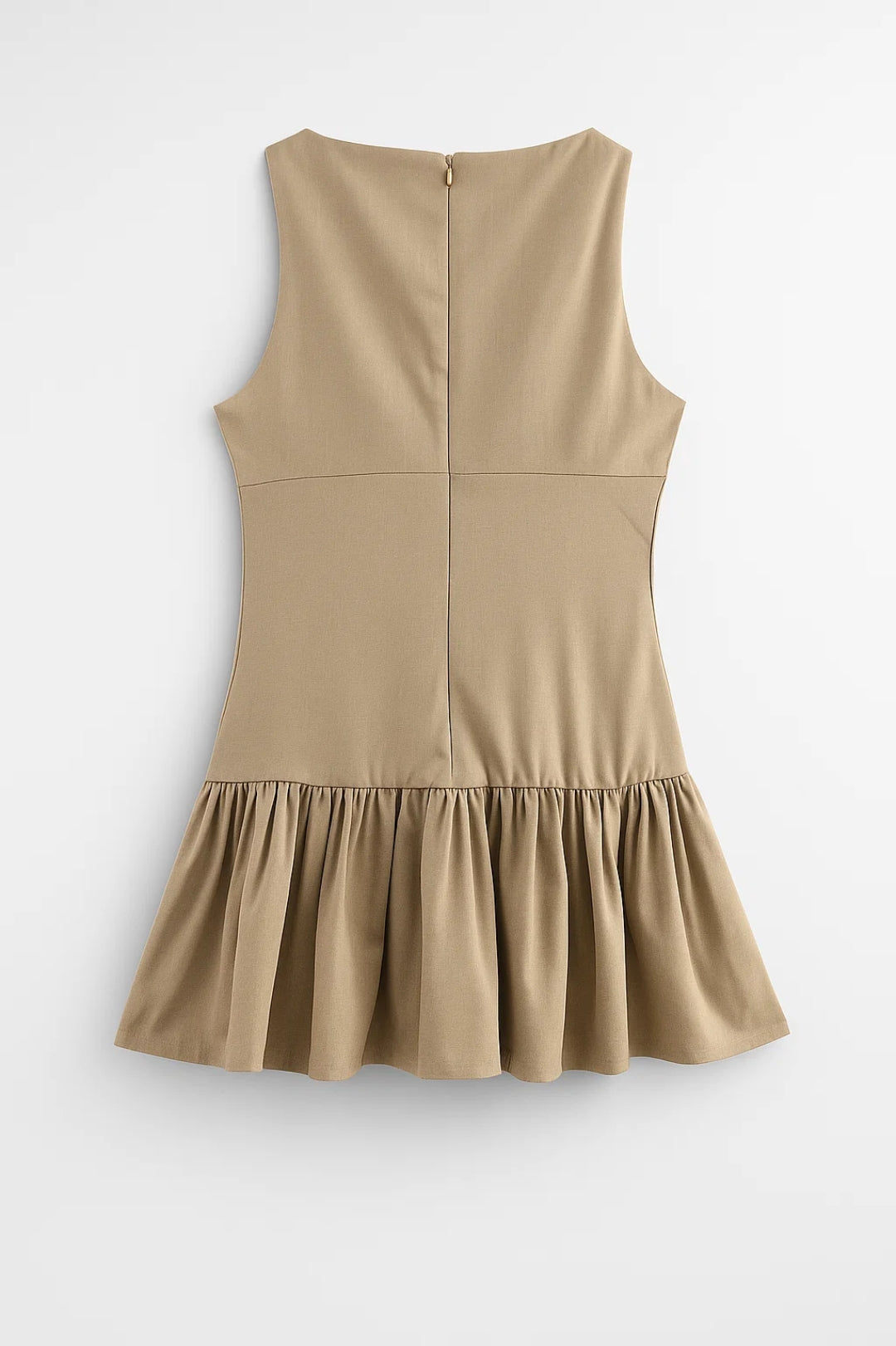 Mouwloze Damesjurk | Speelse A-Lijn met Strikdetails | Licht en Vrouwelijk