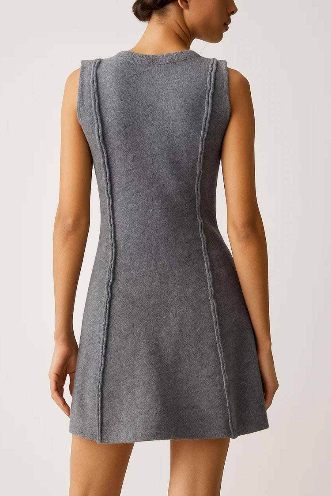 Mini Jurk Dames - Mouwloos A-lijn met Rits | Casual