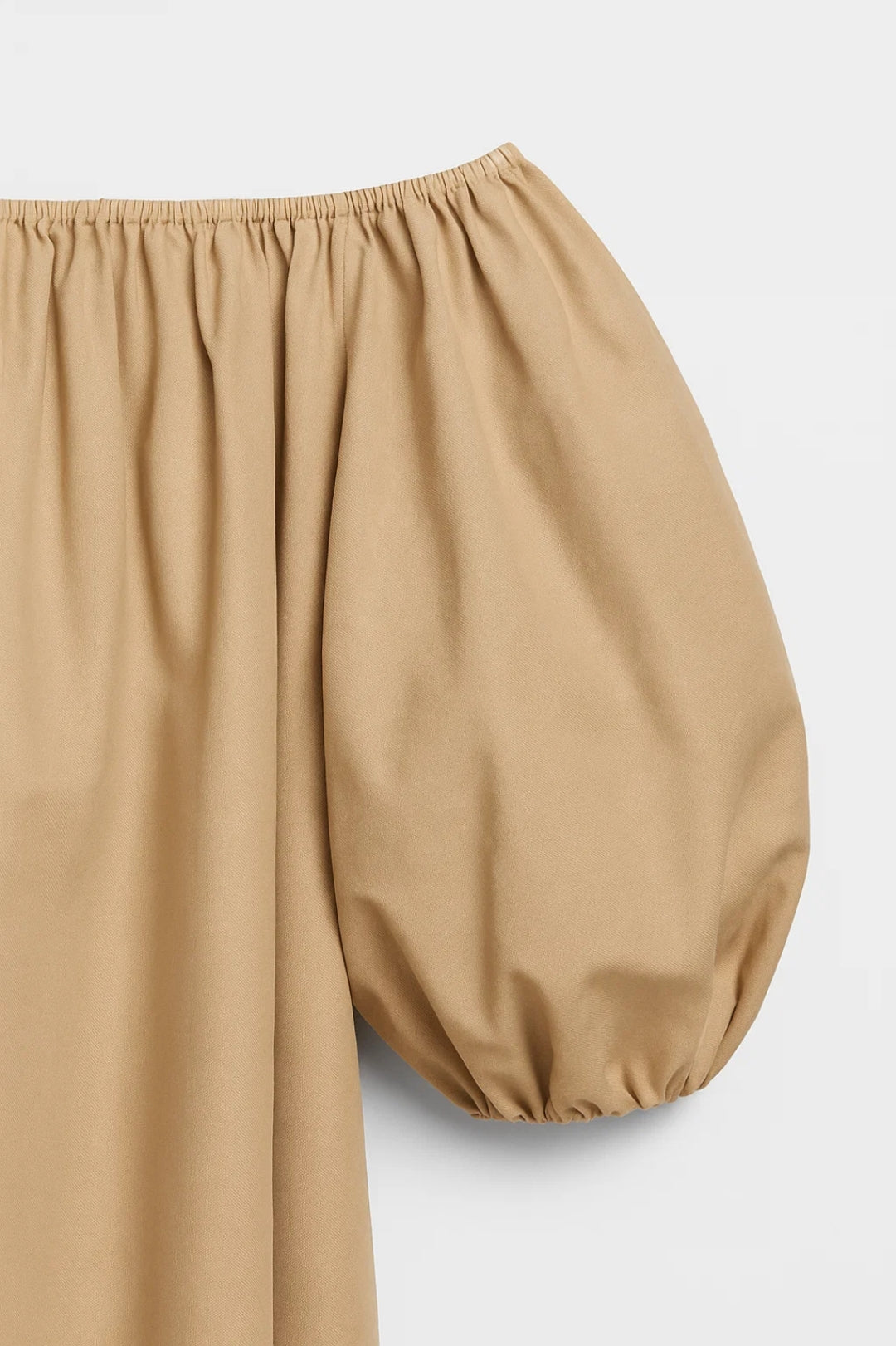 Off-Shoulder Mini Jurk | Pofmouwen en Rechte Snit | Lichtgewicht en Ademend