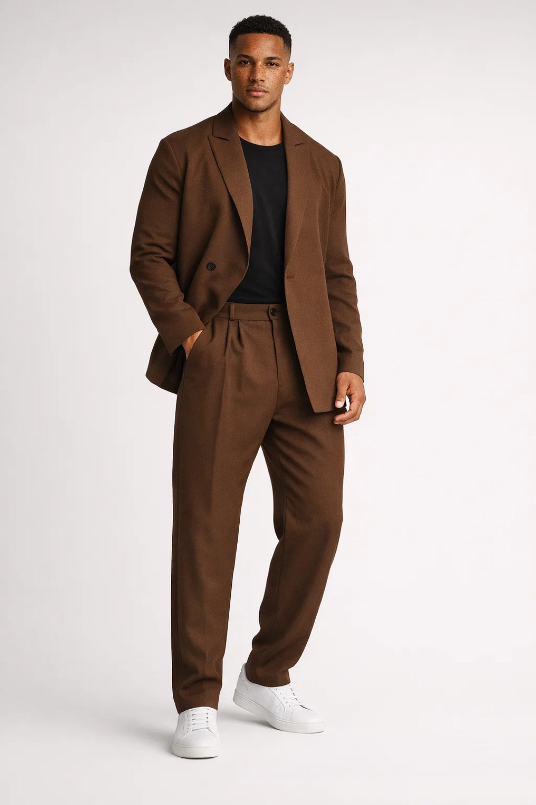Pak Heren - Set met Dubbele Knoopsluiting Pantalon | Klassiek