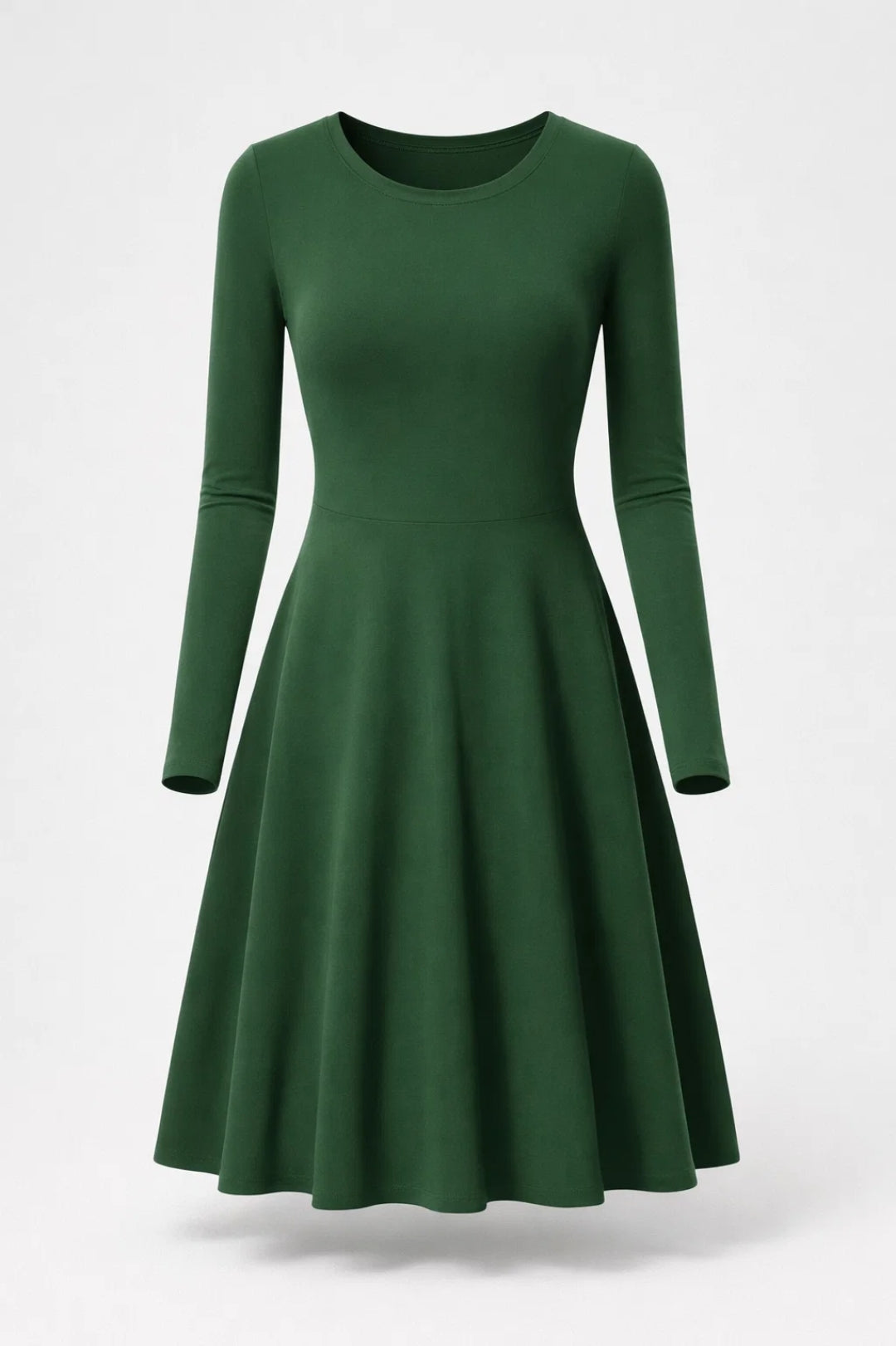 Mini Jurk Dames - A-lijn Silhouet met Lange Mouwen | Klassiek