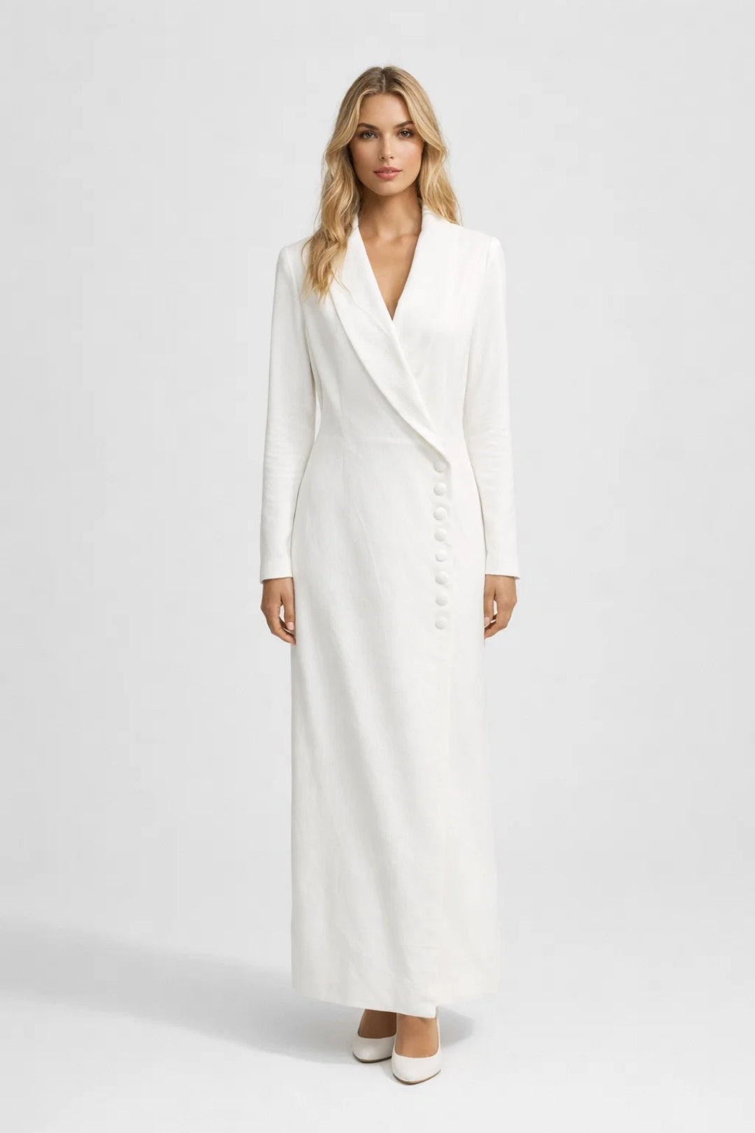 Maxi jurk dames | Elegant & Comfortabel | Met knopen | Lente