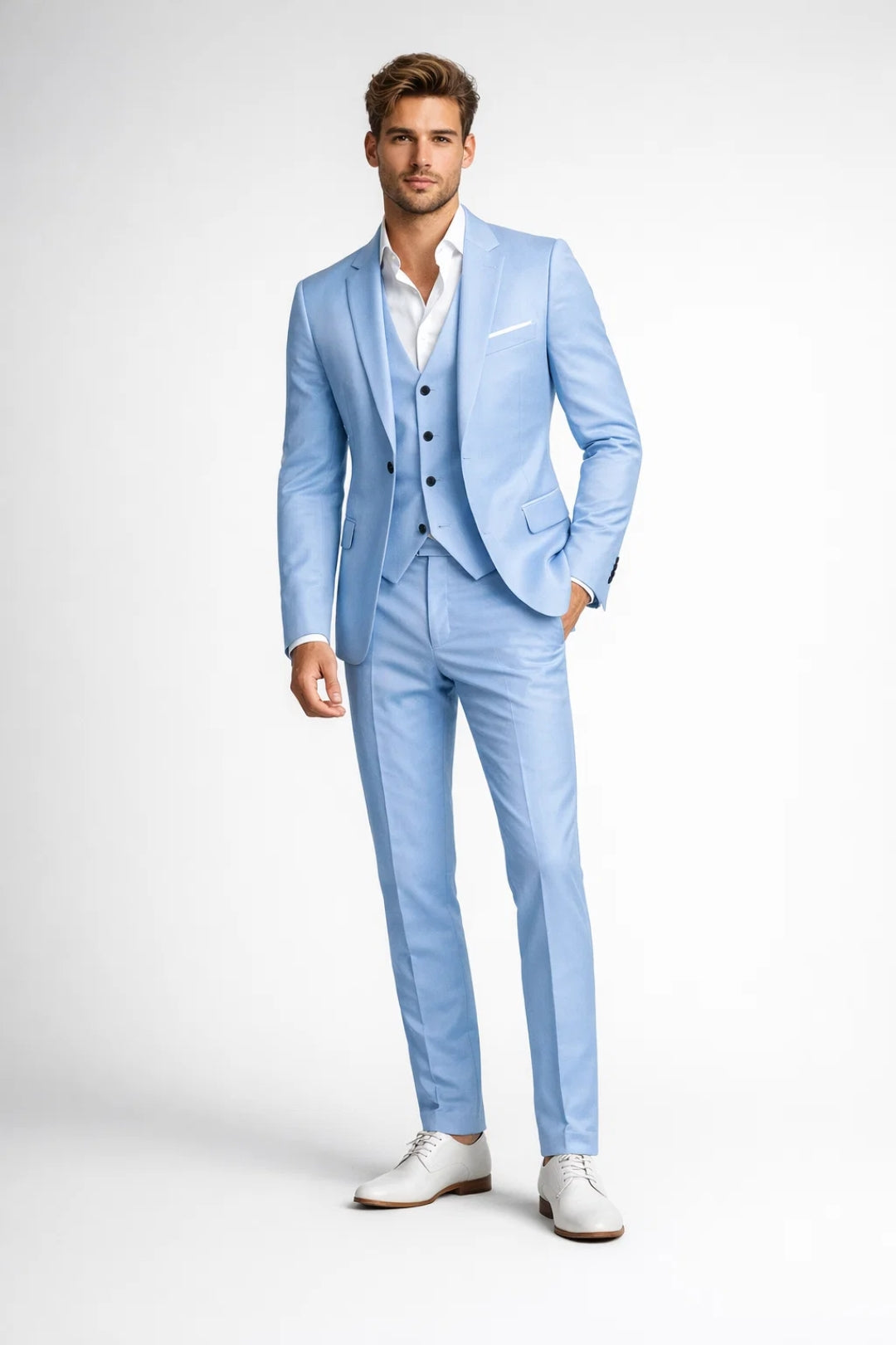 Pak heren | Zakelijk & Veelzijdig | Getailleerd silhouet | Zomer