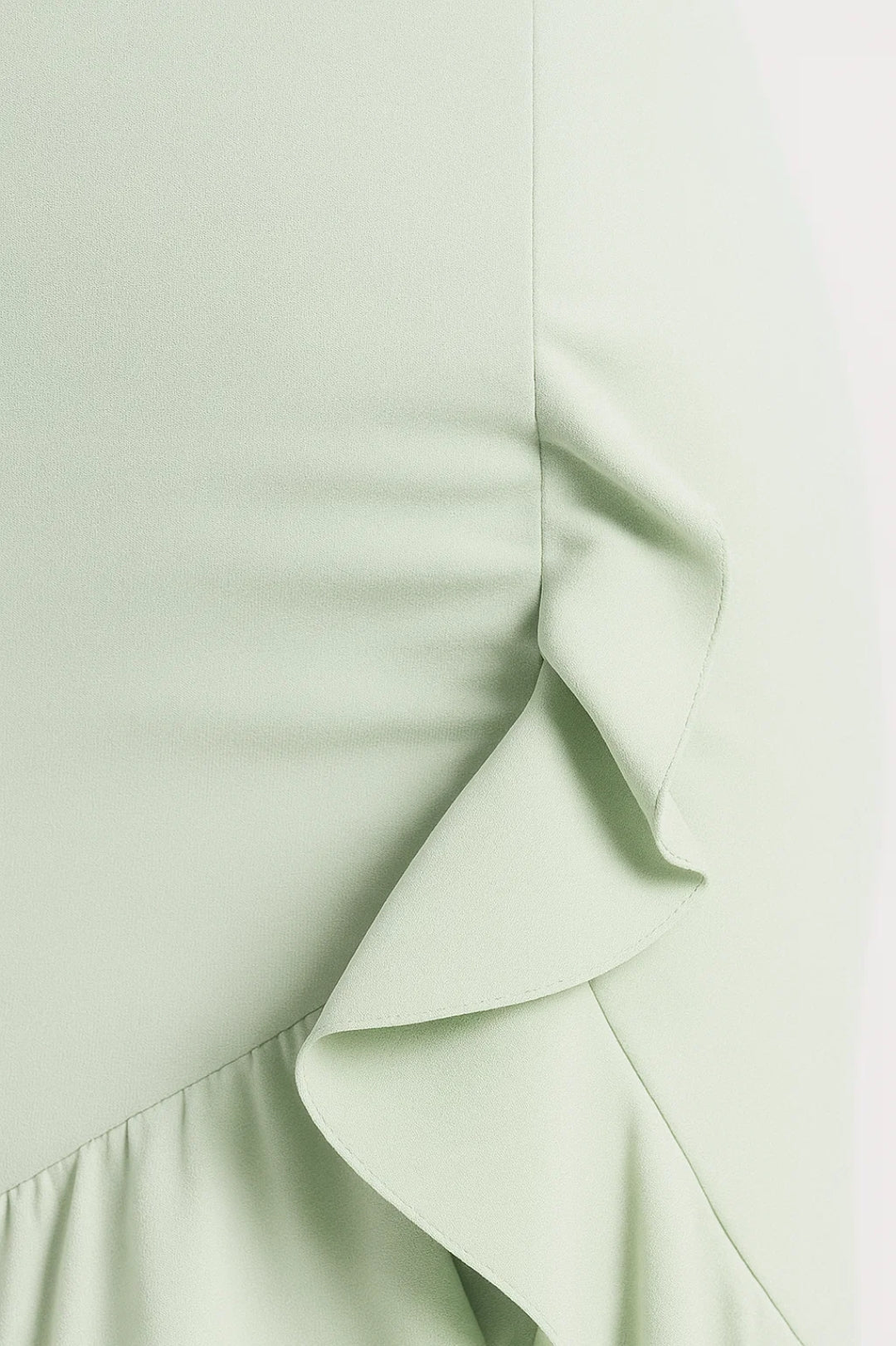 Strapless Jurk Lang | Speelse Volants met Split | Lichtgewicht en Ademend