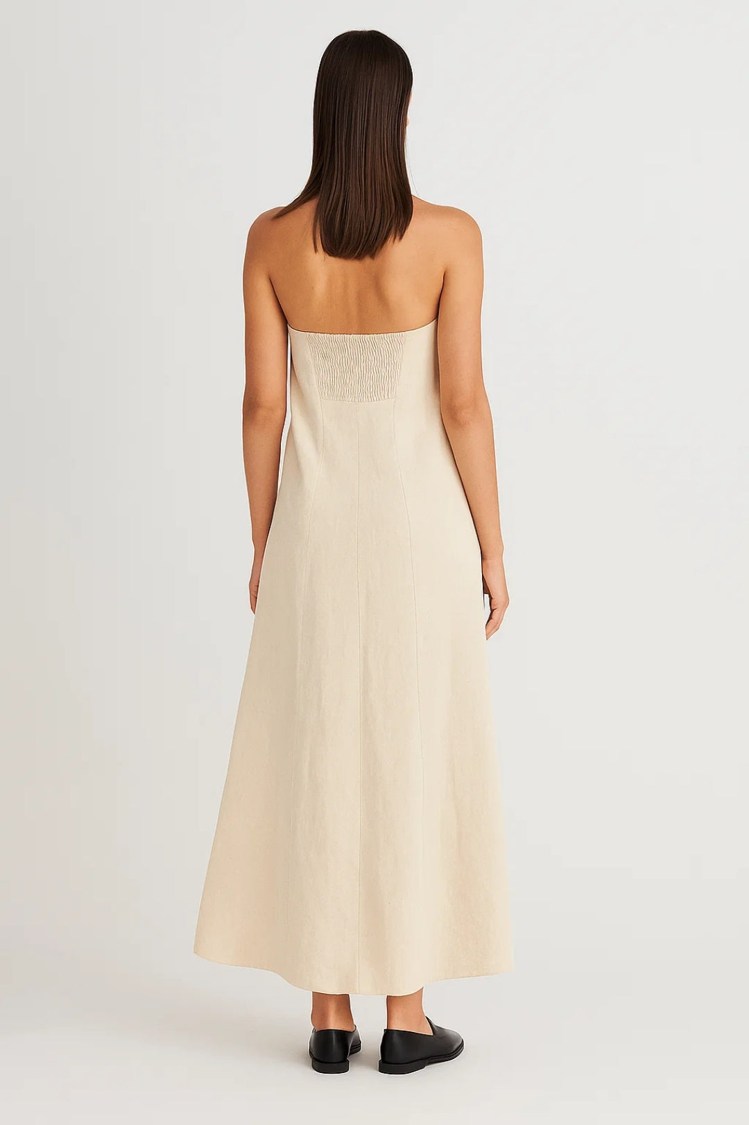 Strapless Maxi Jurk | Minimalistisch Recht Model | Lichtgewicht en Ademend