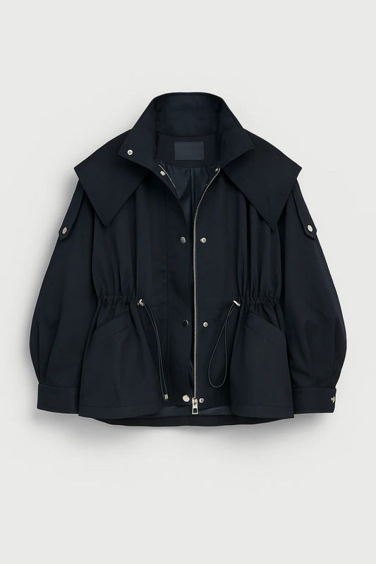 Taillejas Dames | Met Koordsluiting en Oversized Kraag | Functioneel en Modieus