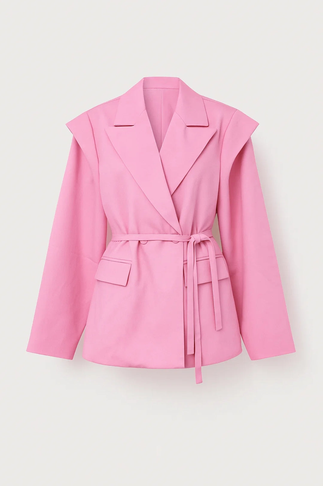 Tailleurjas Dames | Strakke Revers en Ceintuur | Minimalistisch en Verfijnd