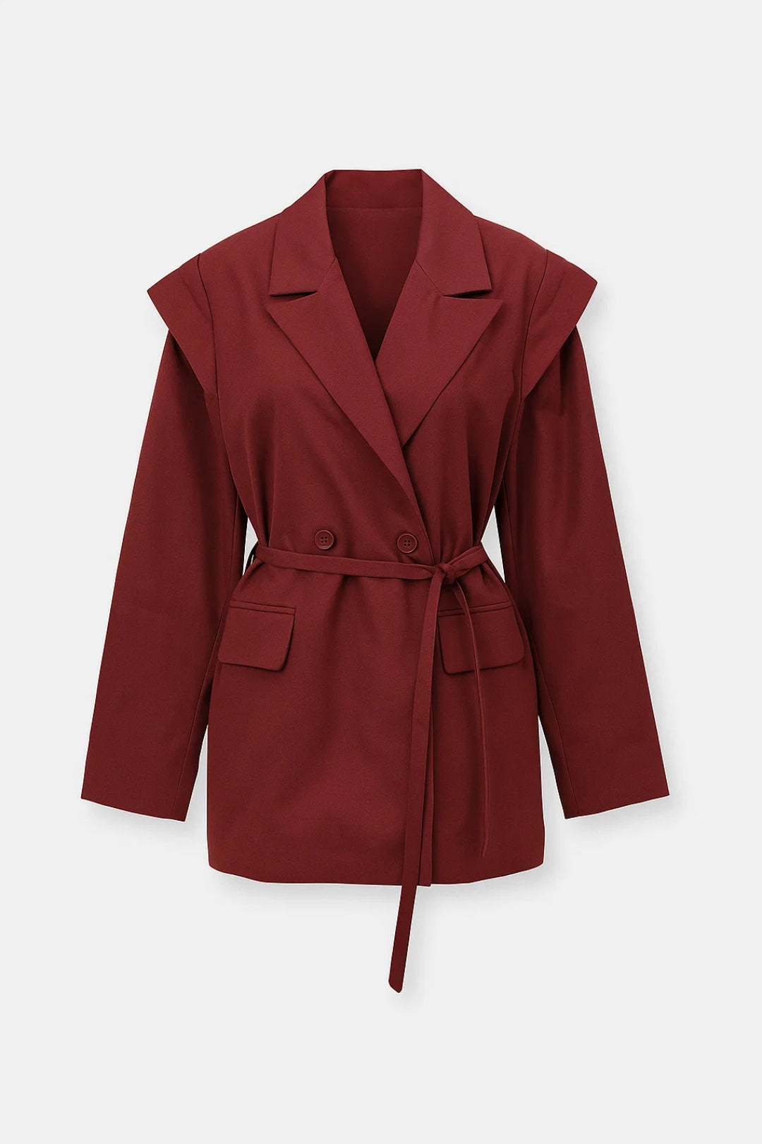 Tailleurjas Dames | Strakke Revers en Ceintuur | Minimalistisch en Verfijnd