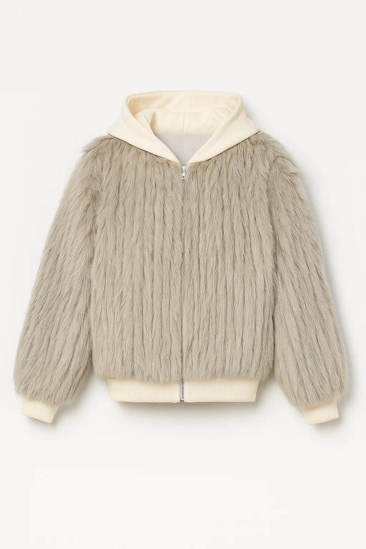 Teddy Jas | Ritsmodel met Capuchon | Zachte Structuur en Casual Look