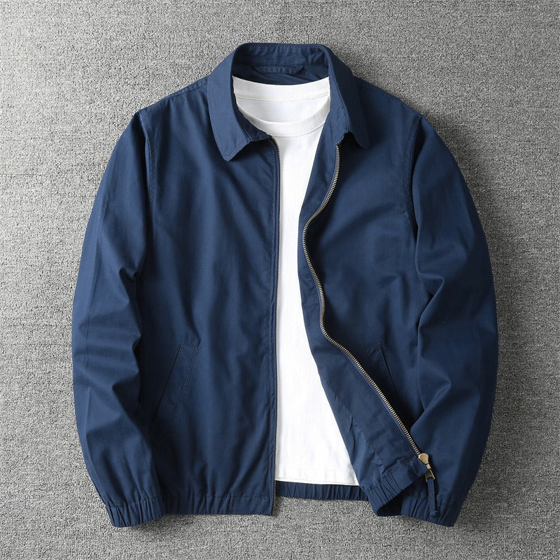 Thijs - Casual Tussenjas Heren voor het Najaar met Smart Casual Uitstraling en Verstelbare Boorden