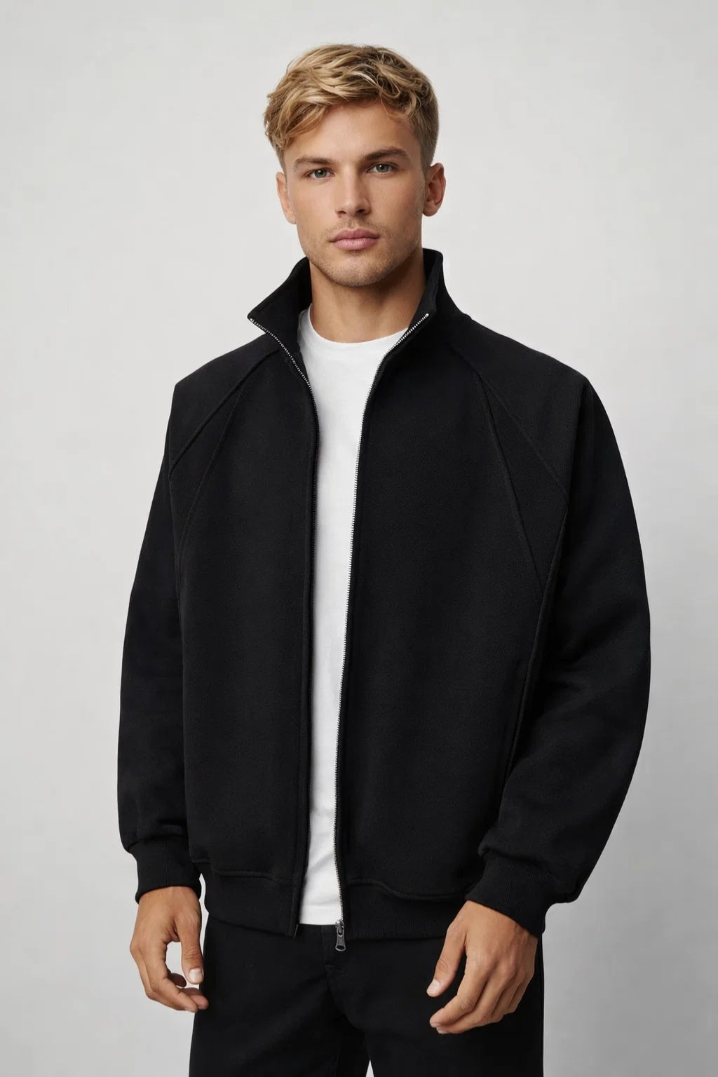 Vest Heren - Zip Model met Opstaande Kraag en Ritssluiting | Casual