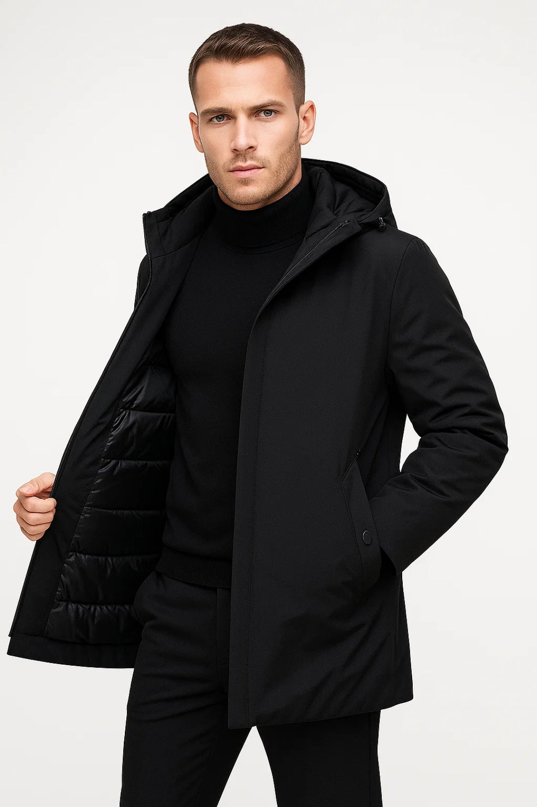 Parka Heren | Minimalistisch | Met Capuchon | Winter | Comfortabele pasvorm | Ideaal voor koude dagen