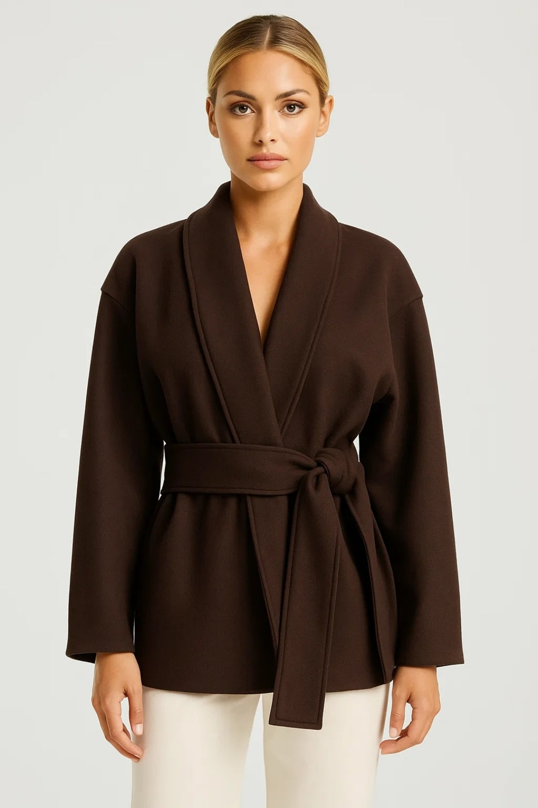 Wikkeljas Dames | Korte Kimono-Stijl | Minimalistisch en Elegant