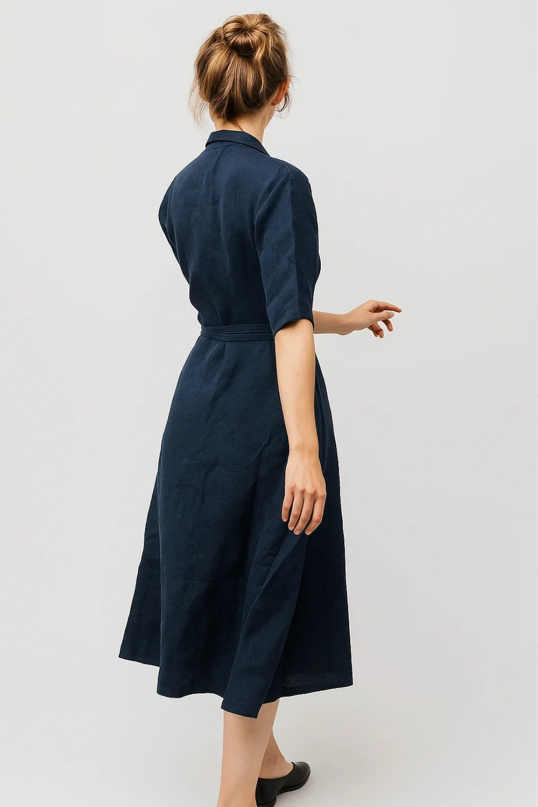 Wikkeljurk | Halflange Pasvorm met Ceintuur | Elegante Daglook
