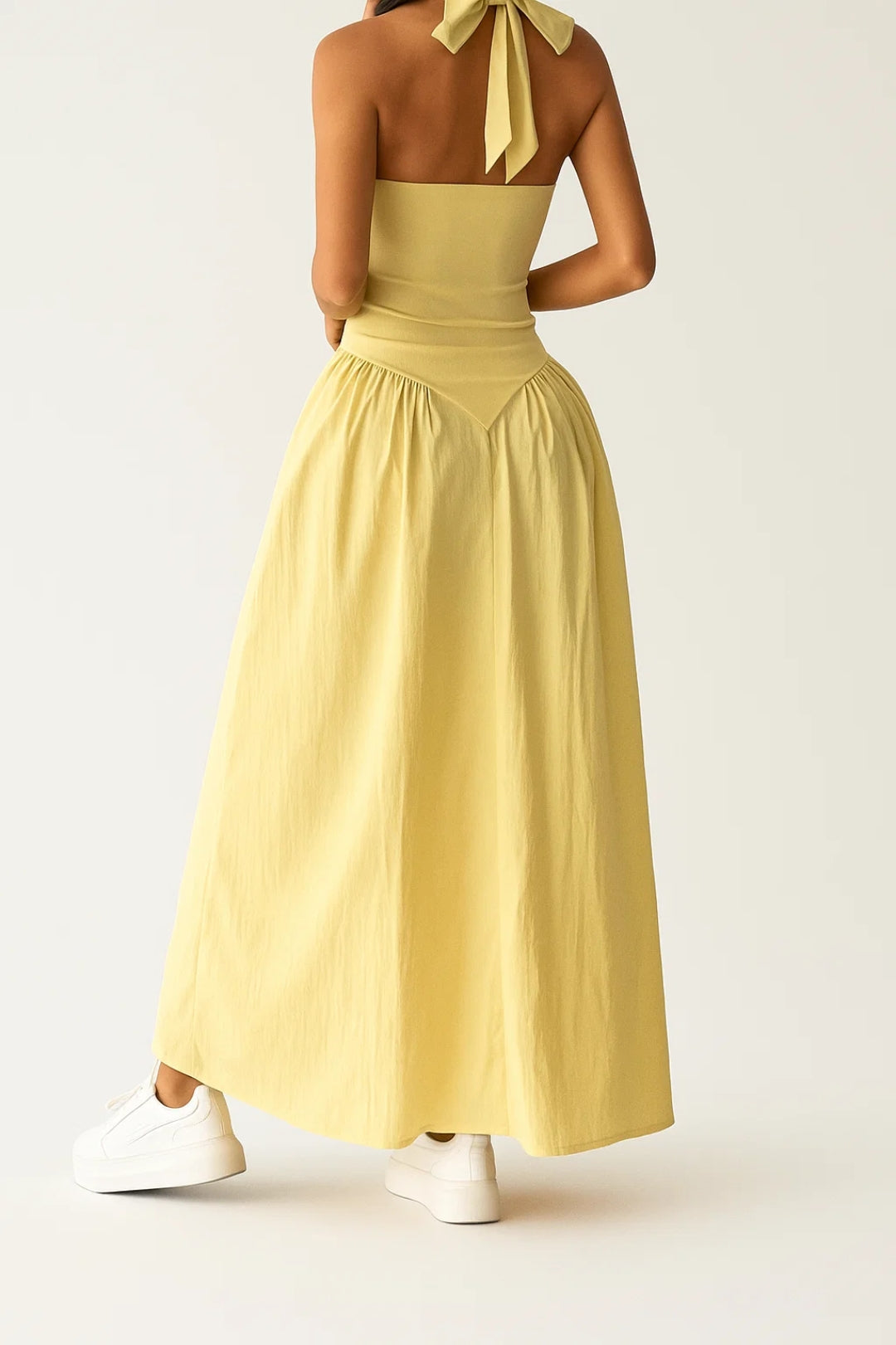 Zomerse Jurk met Racerback | Mouwloos Maxi Model | Lichtgewicht en Ademend