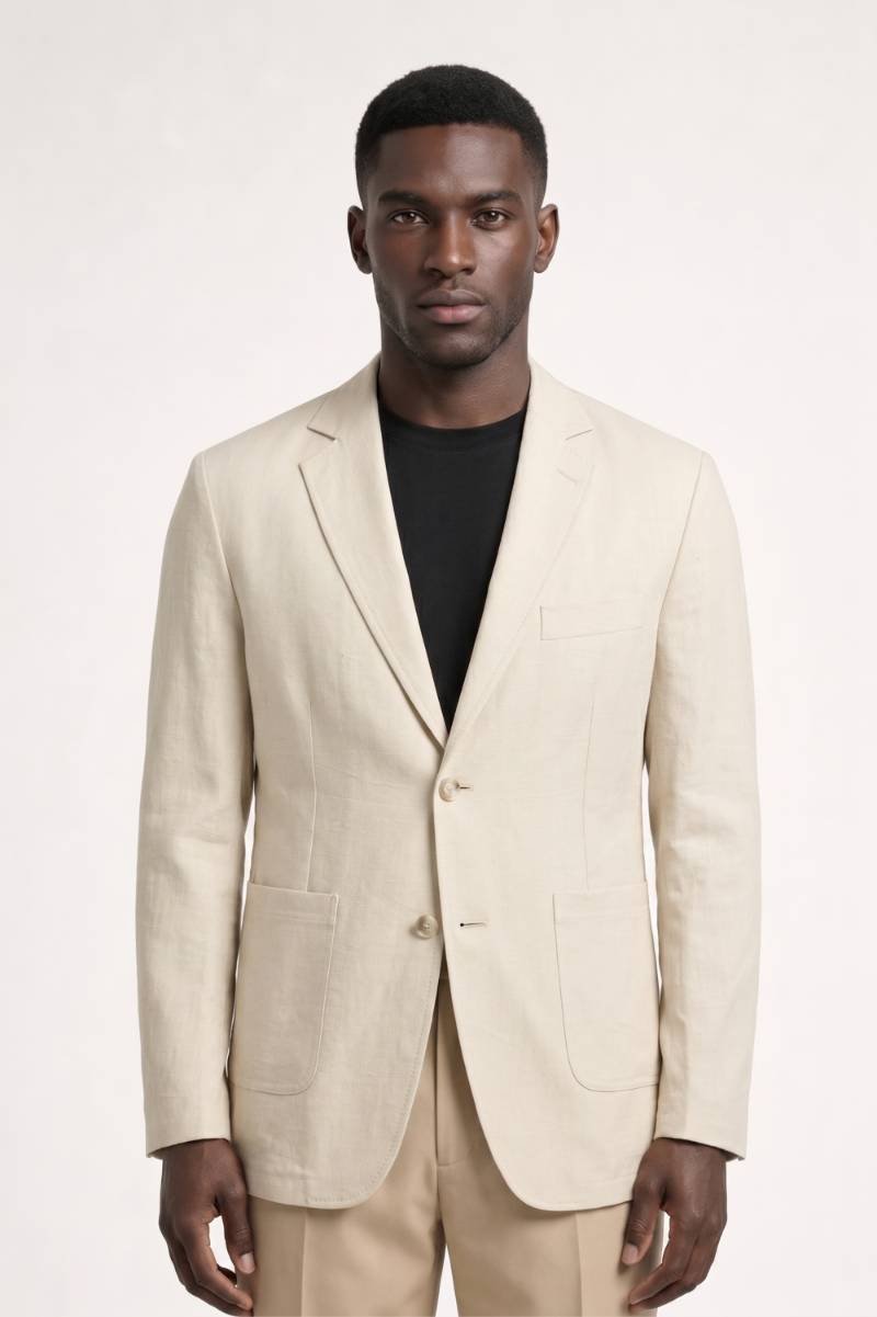 Blazer Heren - Getailleerd Kostuum | Zakelijk — Beige