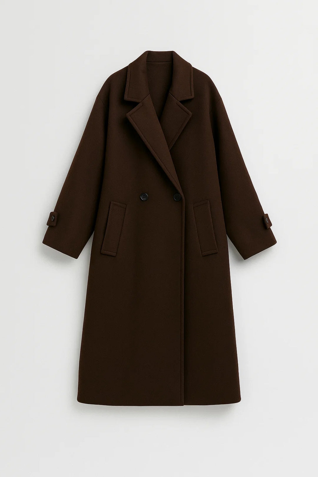 Lange Damesjas | Oversized Model met Reverskraag | Tijdloos en Elegant
