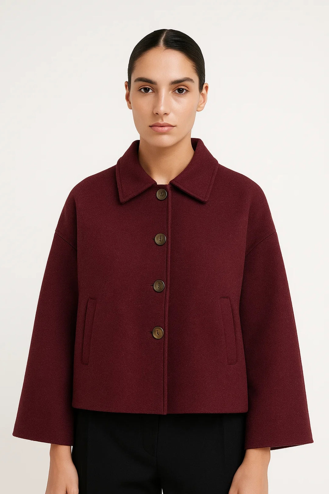 Dames Jas | Oversized Elegant | Cropped Silhouet | Winter