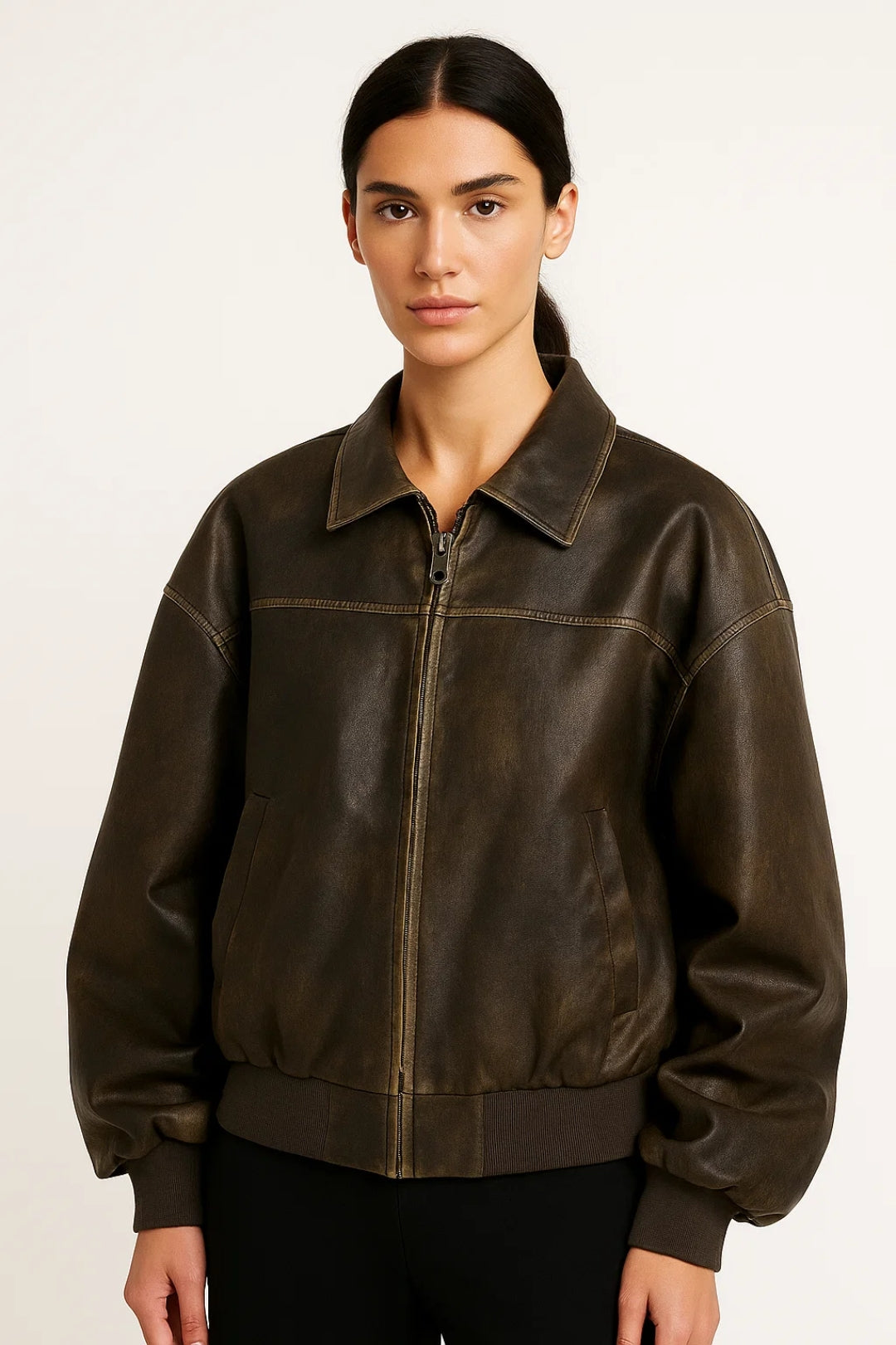 Dames Jas | Oversized Retro | Met Rits | Herfst