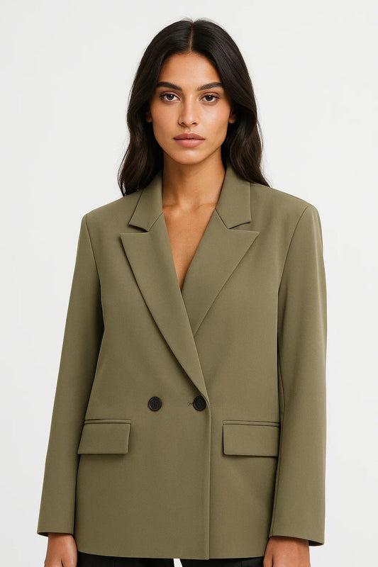 Double-Breasted Blazer | Damesjas met Klassieke Revers | Elegant en Tijdloos