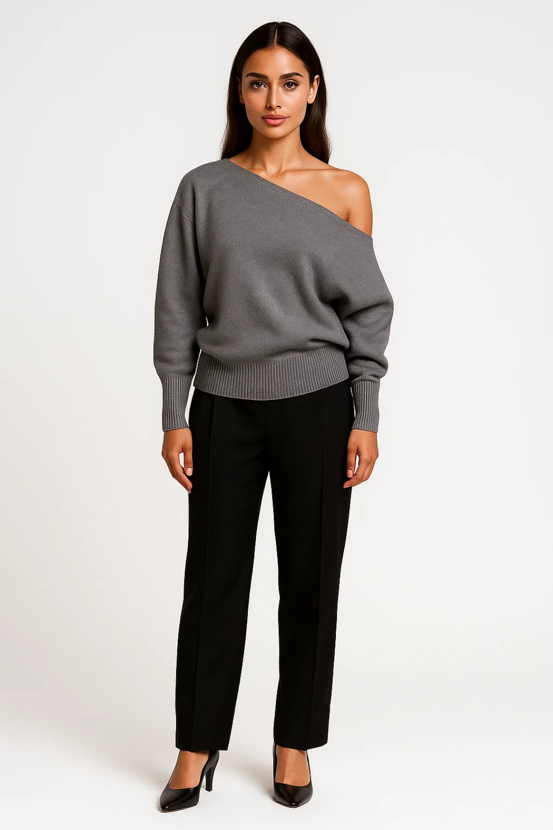 Off-Shoulder Damestrui | Asymmetrisch Model met Relaxte Pasvorm | Modern en Comfortabel
