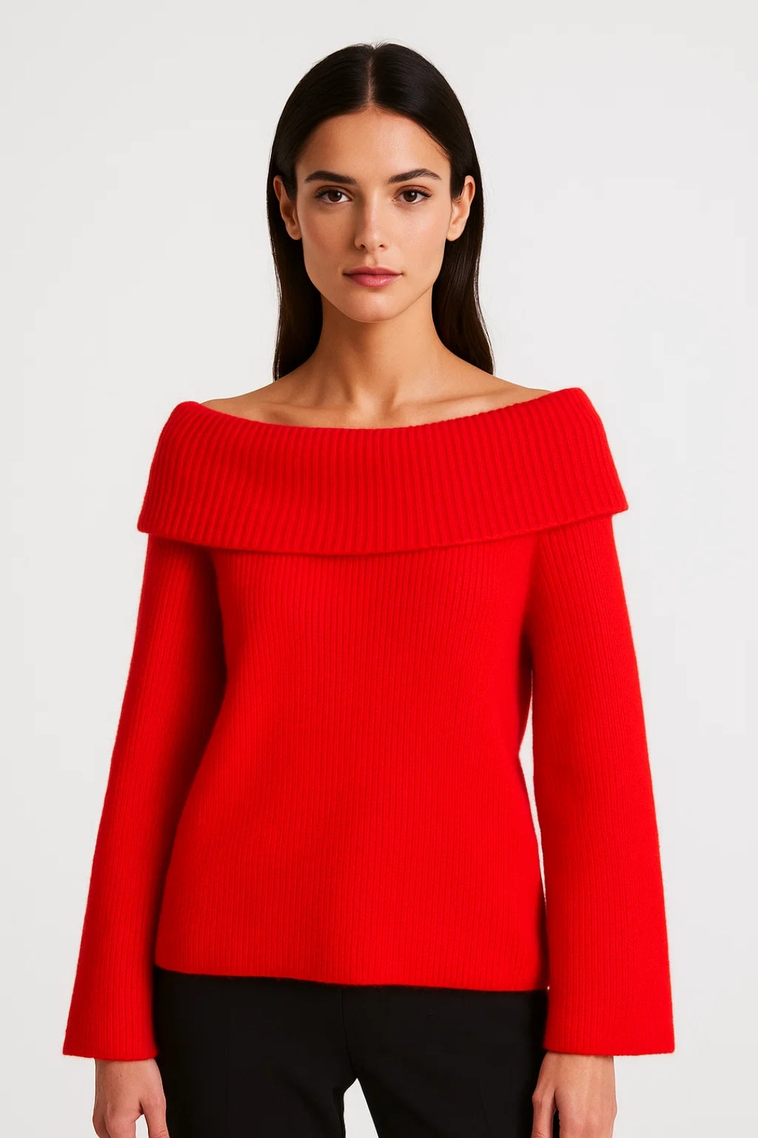 Off-Shoulder Damestrui | Elegante Boothals en Rechte Mouwen | Vrouwelijk en Comfortabel