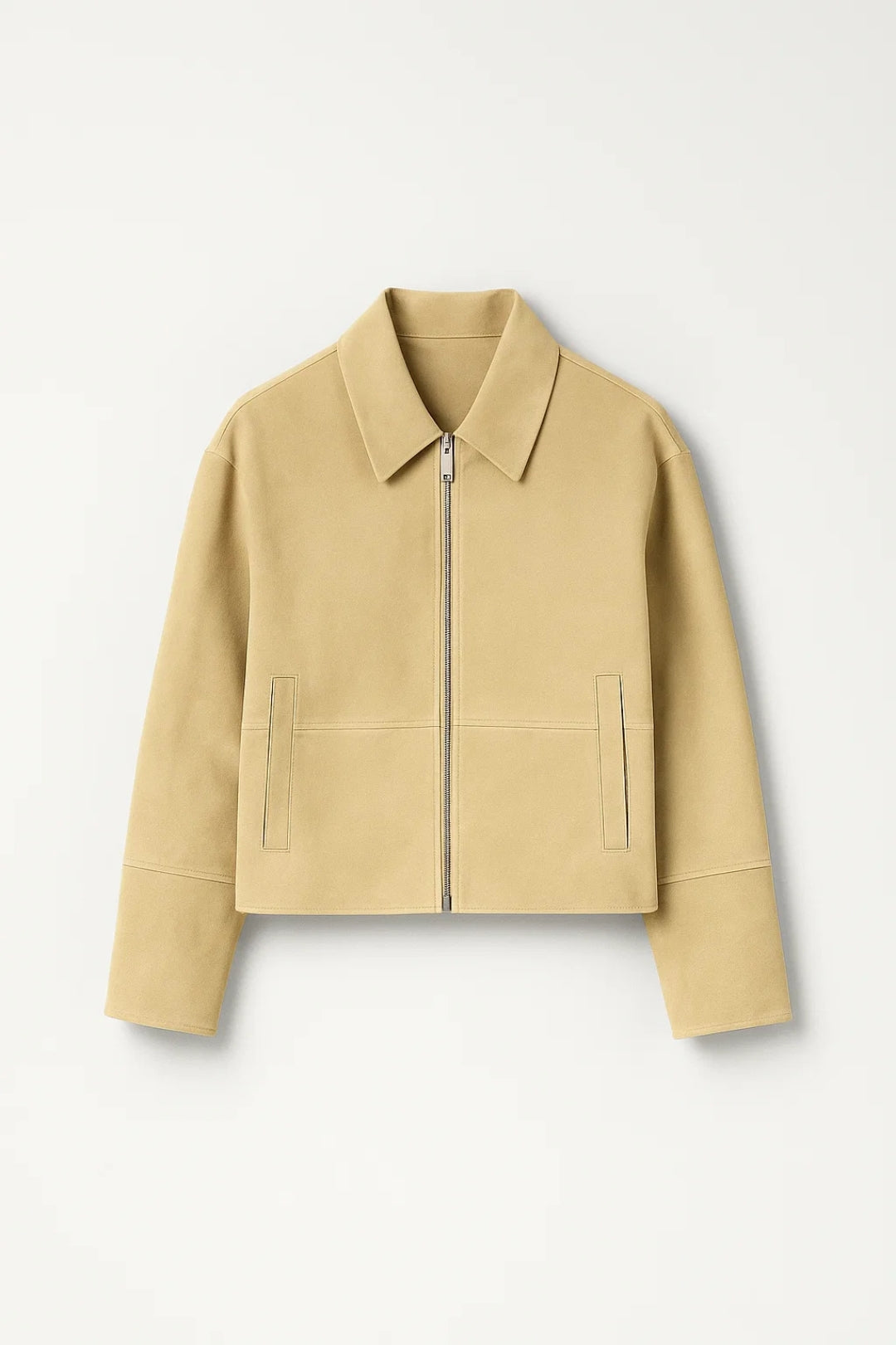 Dames Jas | Straight Cropped | Met Rits | Lente