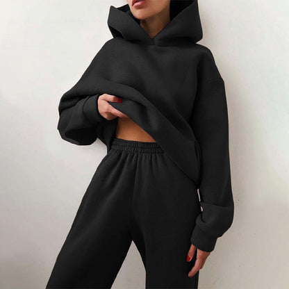 Anouk - Dames Loungewear Set Oversized met Capuchon en Elastische Taille