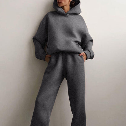Anouk - Dames Loungewear Set Oversized met Capuchon en Elastische Taille