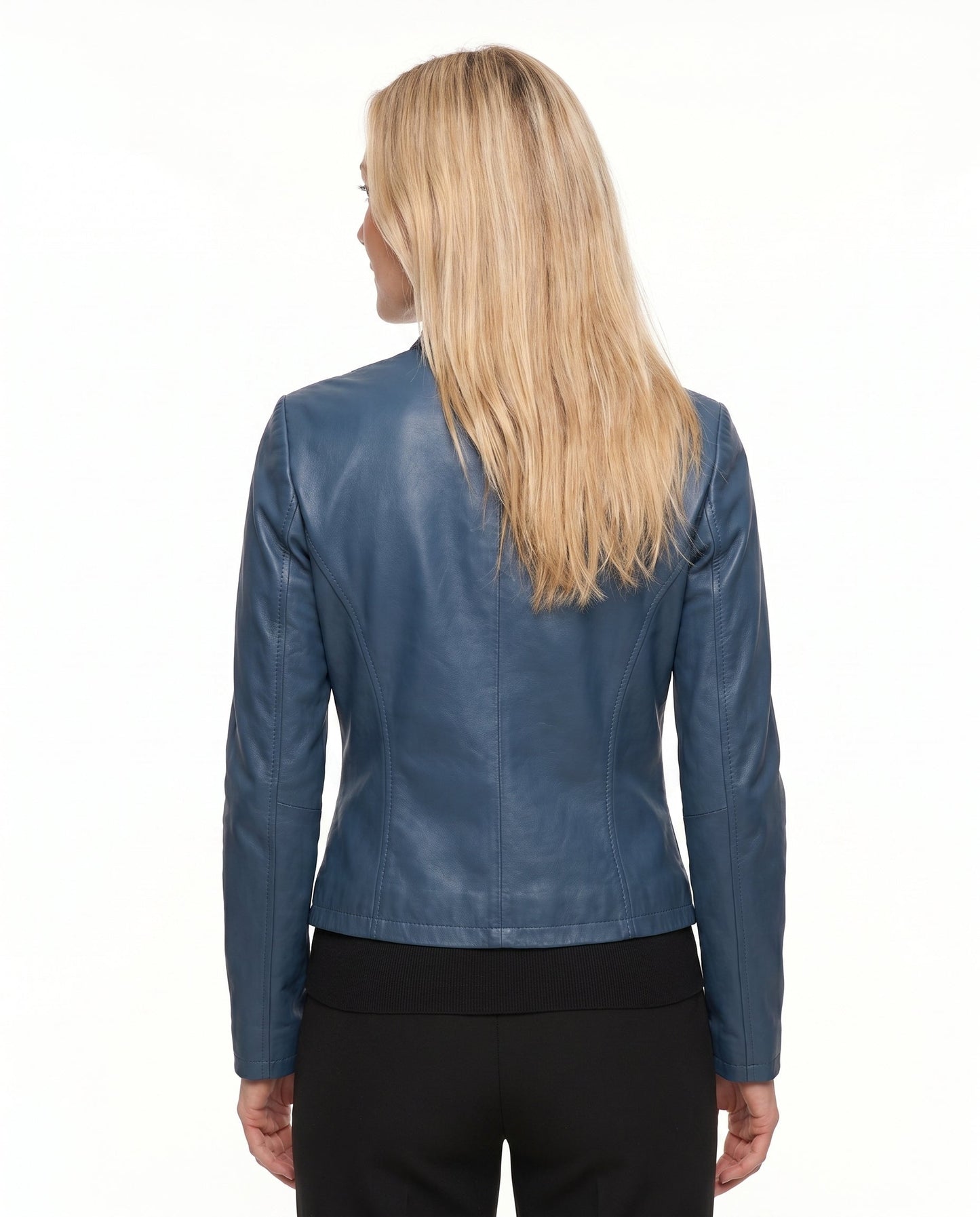 Anouk - Dames Bikerjas Leren Stijl voor de Herfst met Ritssluiting