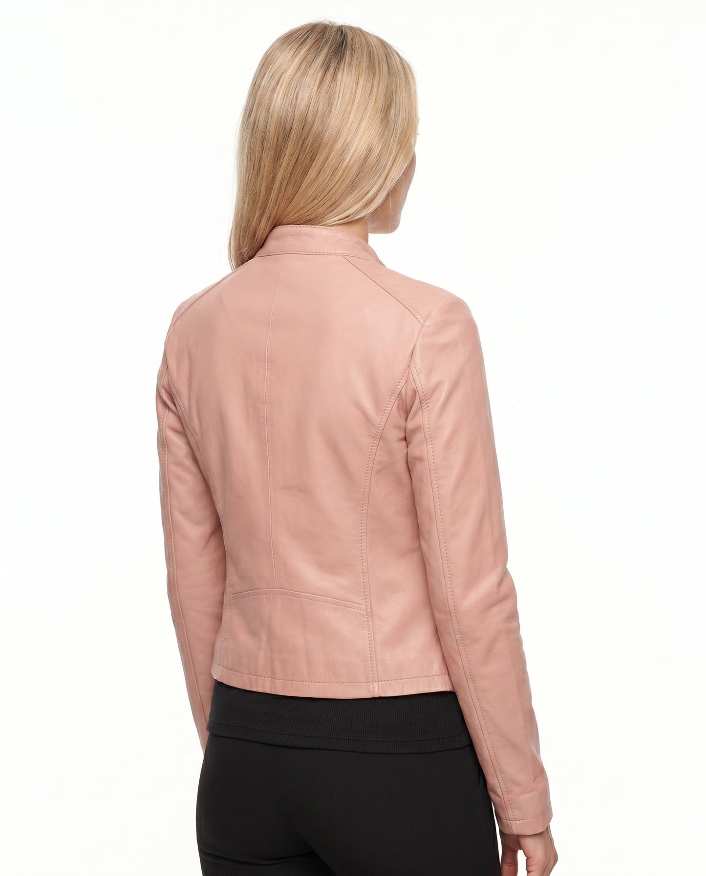 Anouk - Dames Bikerjas Leren Stijl voor de Herfst met Ritssluiting