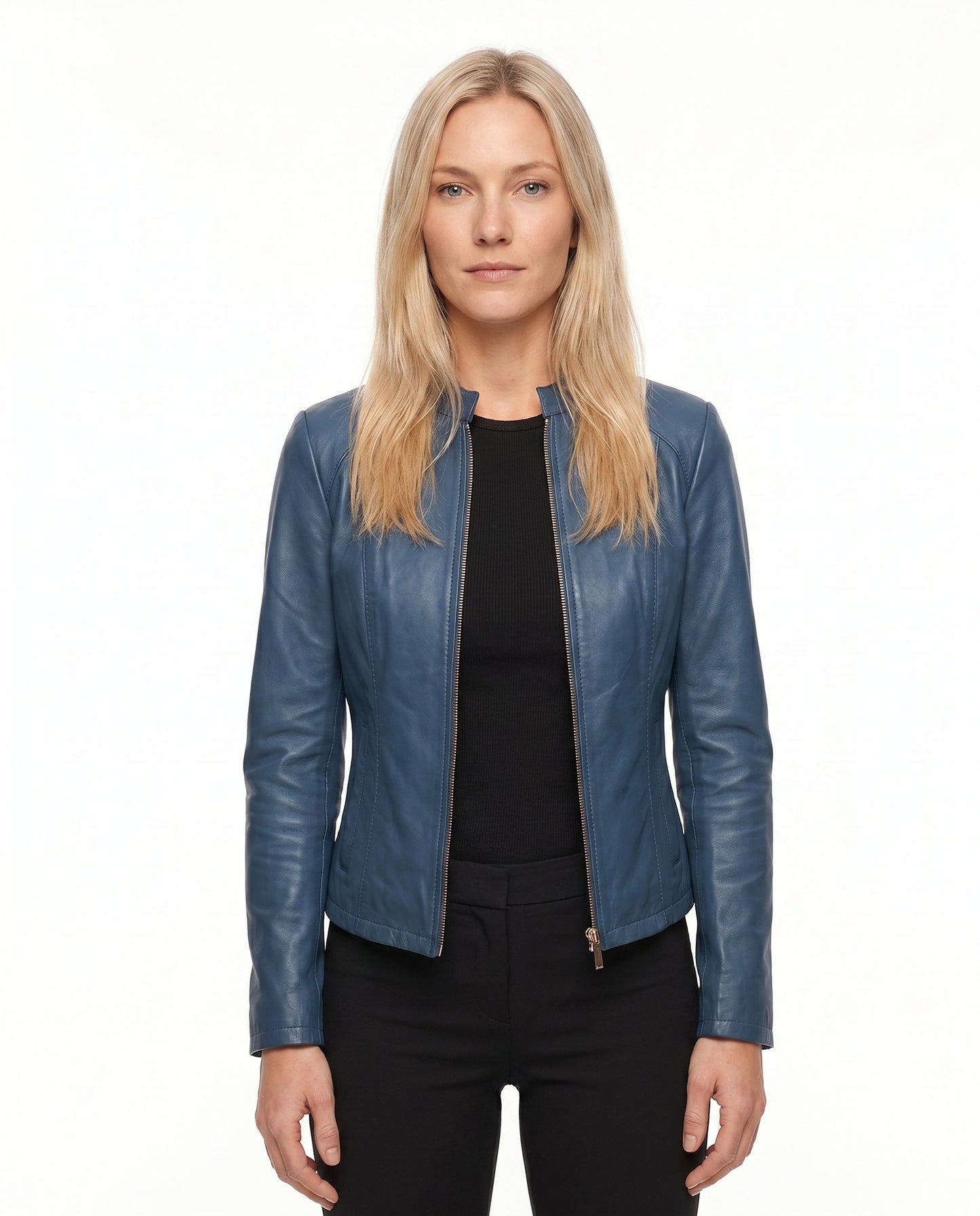 Anouk - Dames Bikerjas Leren Stijl voor de Herfst met Ritssluiting