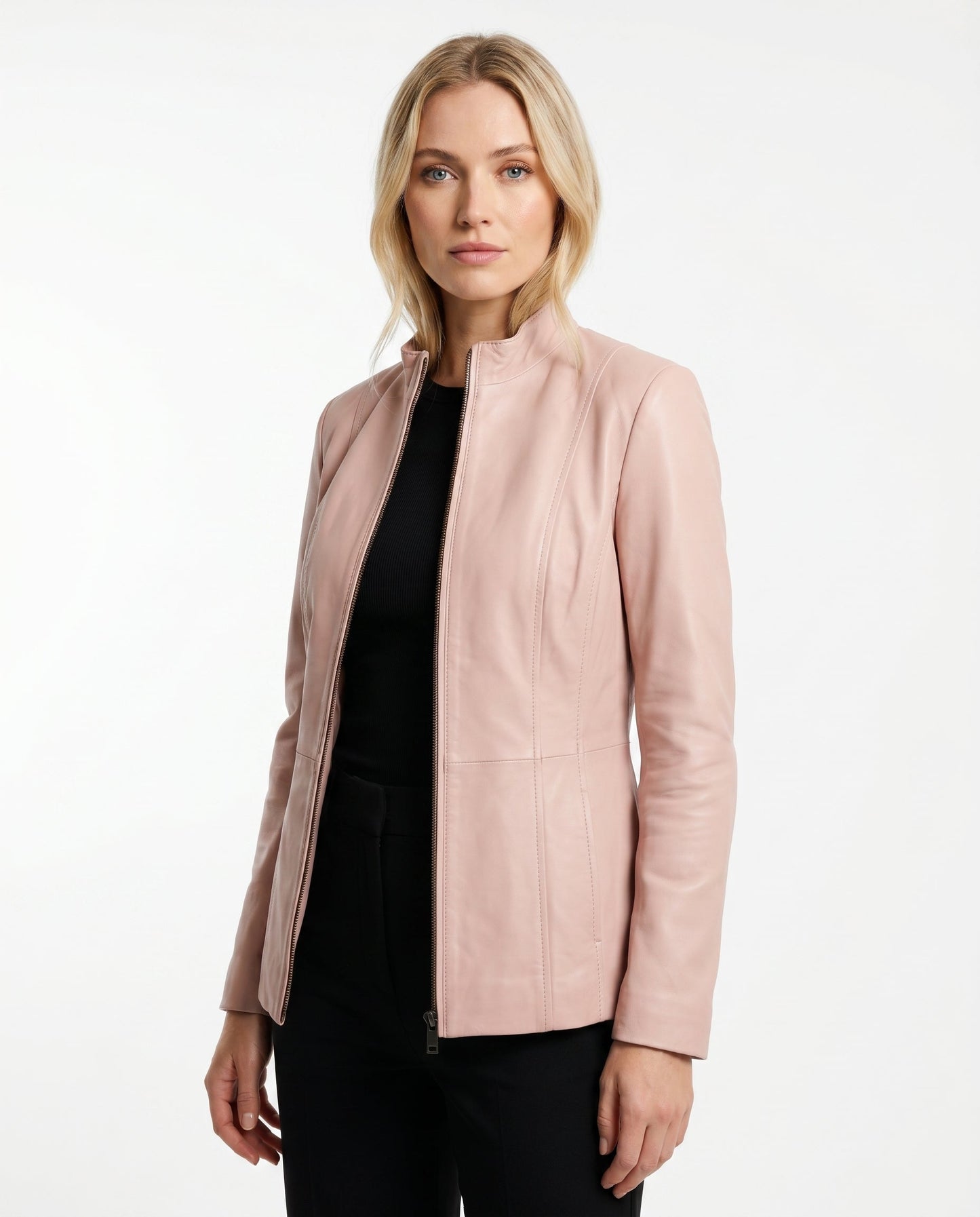 Anouk - Dames Bikerjas Leren Stijl voor de Herfst met Ritssluiting