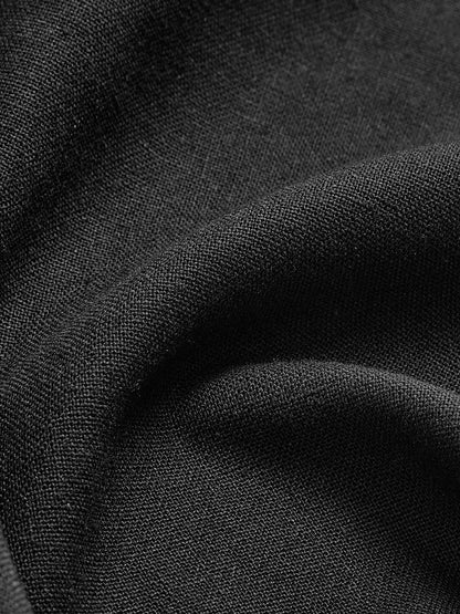 Anouk - Stijlvolle Linnen Maxi Rok Dames met Elastische Taille en Zijzakken