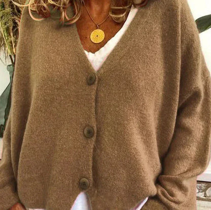 Anouk - Dames Vest Wol Stijl voor de Herfst met Knoopsluiting