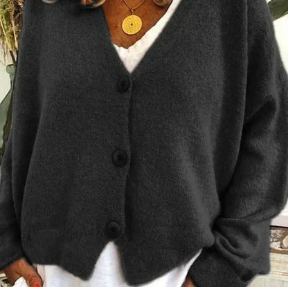 Anouk - Dames Vest Wol Stijl voor de Herfst met Knoopsluiting