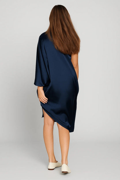 Asymmetrische Jurk | One-Shoulder met Lange Mouw | Lichtgewicht en Ademend
