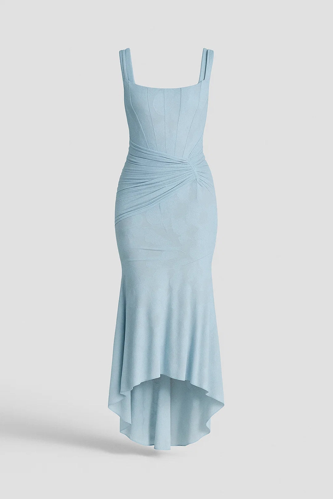 Asymmetrische Jurk met Drapeerdetail | Elegante Aansluitende Snit | Lichtgewicht en Ademend