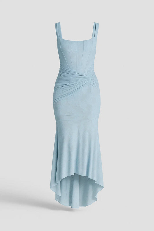 Maxi Jurk Dames - Mouwloos met Asymmetrische Zoom | Elegant