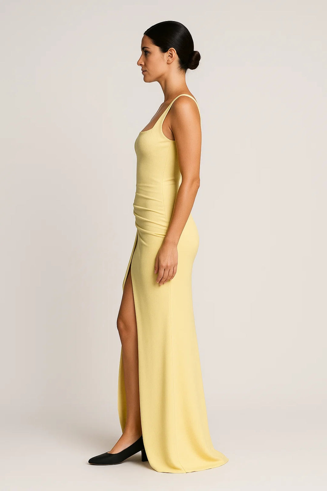 Avondjurk | Asymmetrisch Design met Hoge Split | Elegant en Minimalistisch