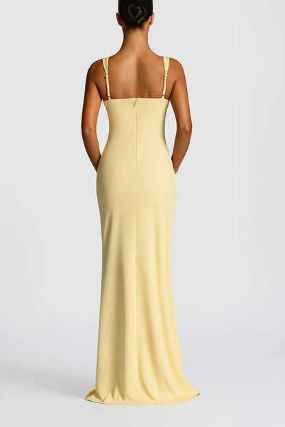 Avondjurk | Asymmetrisch Design met Hoge Split | Elegant en Minimalistisch