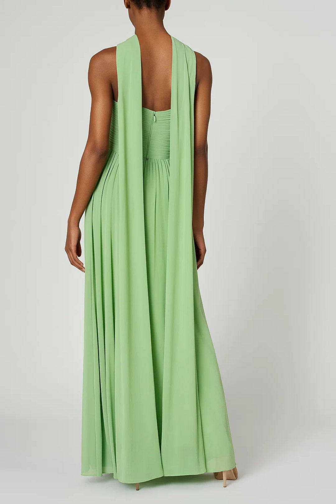 Avondjurk met Chique Detail | Strapless Lange Jurk | Lichtgewicht en Ademend