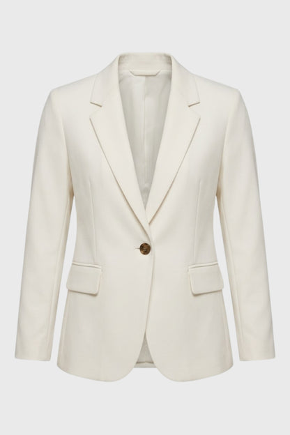 Blazer Dames - Getailleerd met Enkelvoudige Knoopsluiting | Chique