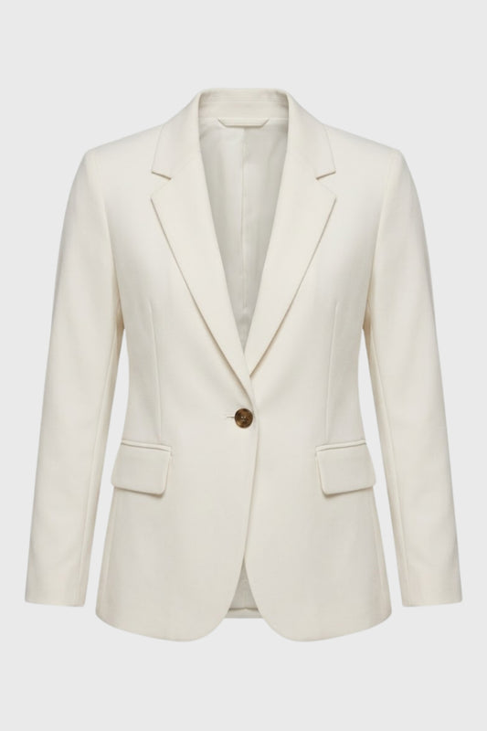 Blazer Dames - Getailleerd met Enkelvoudige Knoopsluiting | Chique