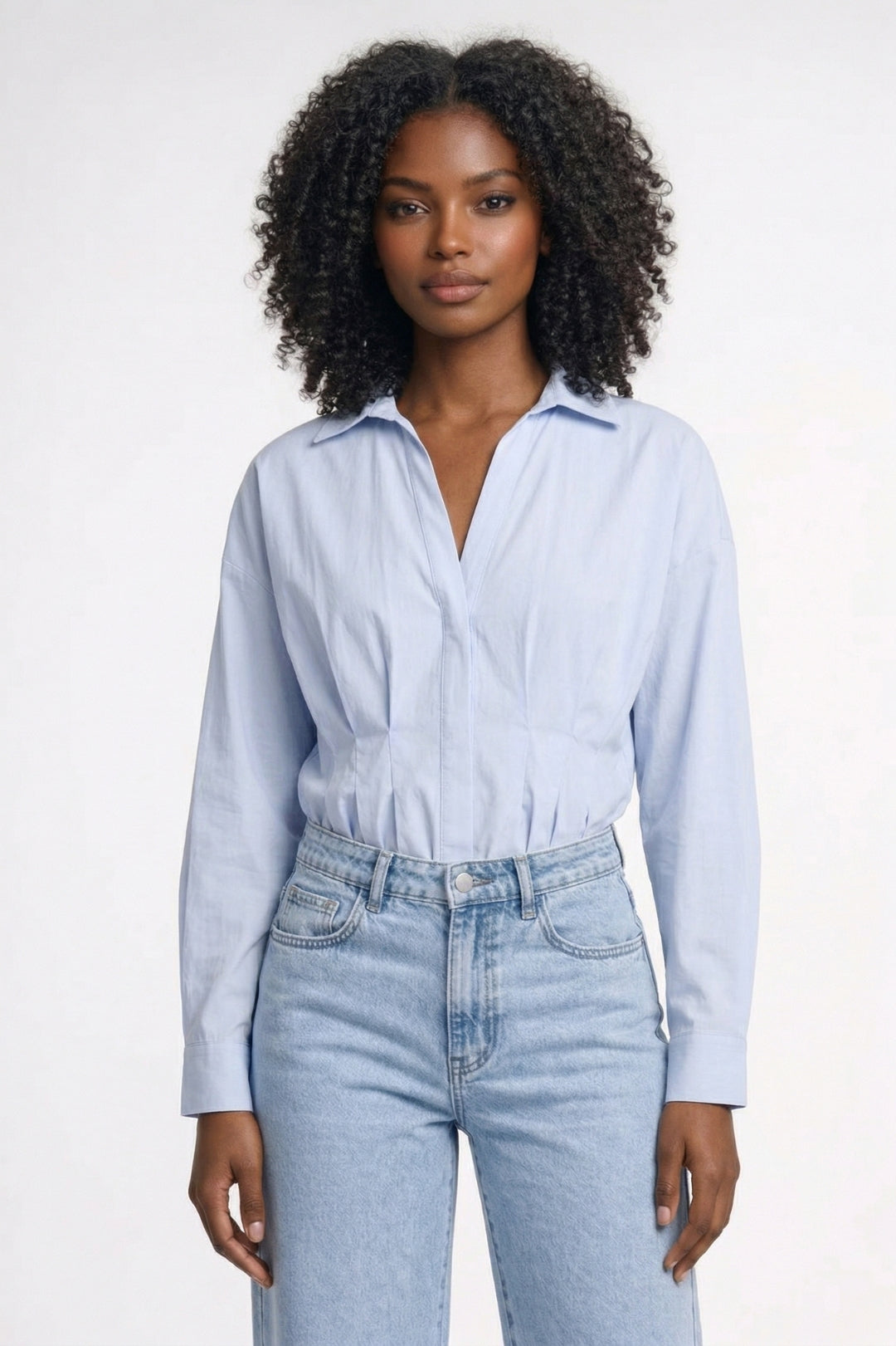 Blouse Dames - Oversized met Getailleerde Taille | Elegant
