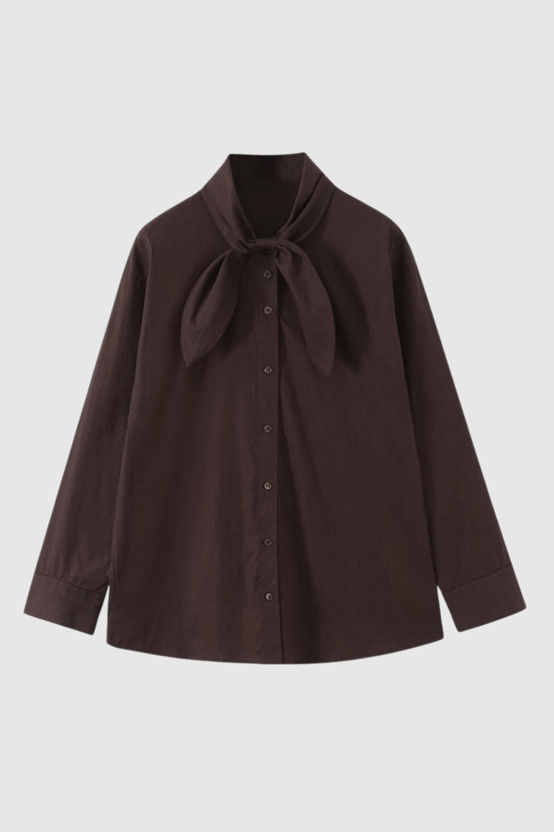 Blouse Dames - Strikstropdas Kraag met Knoopsluiting | Chique